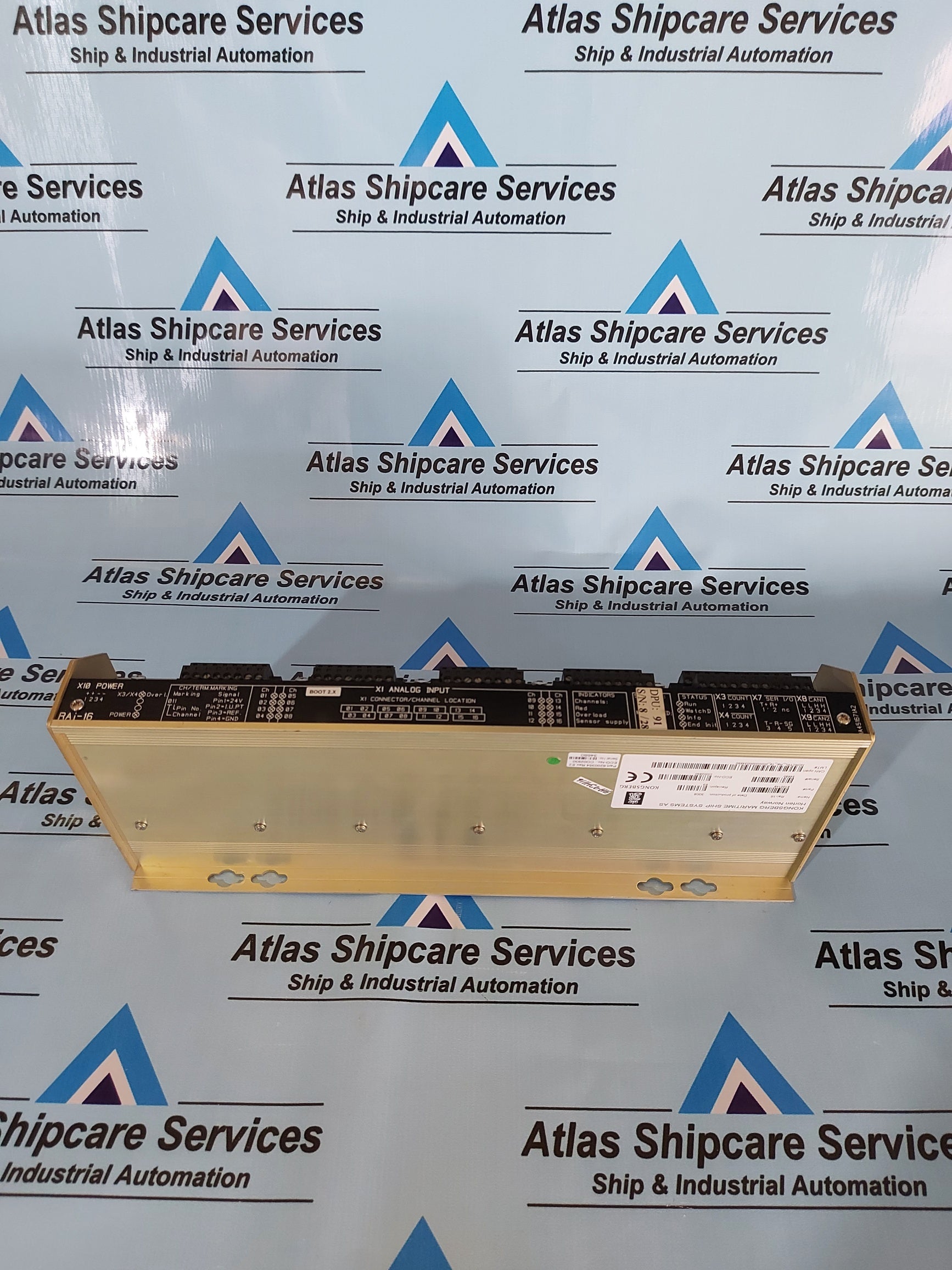 KONGSBERG RAI-16 8100148 REMOTE DIGITAL INPUT MODULE REV.E3
